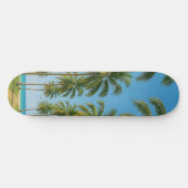 Levendig blauw oceaan tropisch paradijs persoonlijk skateboard (Horizontaal)