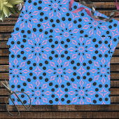 Levendig blauw roze & zwart geometrisch patroon tissuepapier