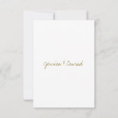 Levendig Blauw Sinaasappel Goud bruiloft RSVP Kaar (Achterkant)