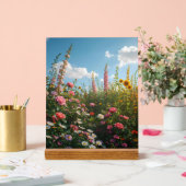 Levendig Bloem Acryl Bord (Huwelijk)