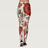 Levendig bloembehang: met de hand getekende patron leggings (Achterkant)