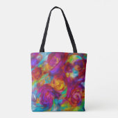 Levendig bloemen abstracte kunst Tas (Achterkant)