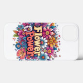 Levendig Bloemen Power Design met Kleurrijke Bloem Case-Mate iPhone Case (Achterkant (horizontaal))