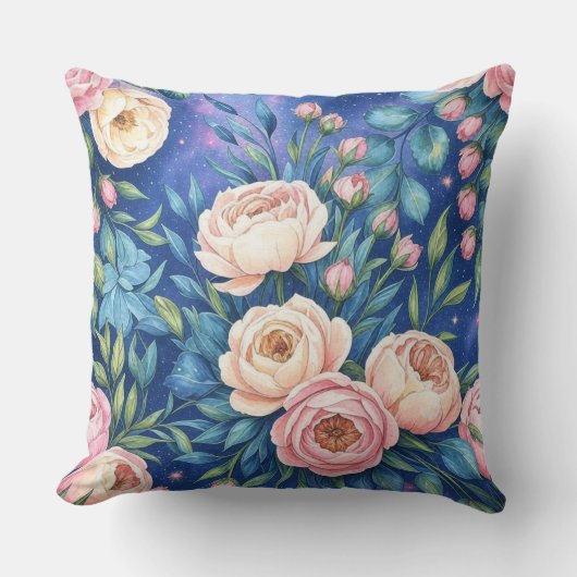 Levendig Bloemendesign Kussen (Voorkant)