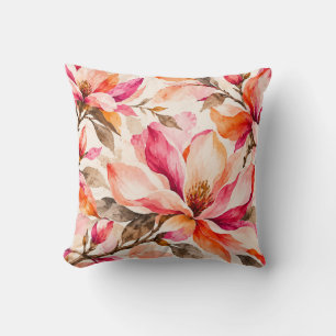 Levendig Bloemendesign met Magnolia's Kussen