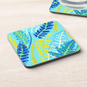 Levendig bloemenontwerp bier onderzetter (Linkerzijde)