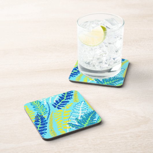 Levendig bloemenontwerp bier onderzetter (Rechterzijde)