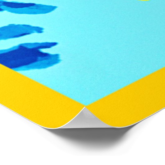 Levendig bloemenontwerp poster (Hoek)