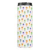 Levendig bloemenontwerp thermosbeker (Achterkant)