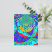 Levendig Bloemenpatroon: Braziliaanse eerbetoon Ee Briefkaart (Staand voorkant)