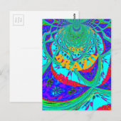 Levendig Bloemenpatroon: Braziliaanse eerbetoon Ee Briefkaart (Voorkant / Achterkant)