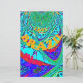 Levendig Bloemenpatroon: Braziliaanse eerbetoon Ee Briefpapier (Staand voorkant)