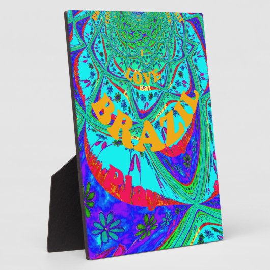 Levendig Bloemenpatroon: Braziliaanse eerbetoon Ee Fotoplaat (Zijkant)