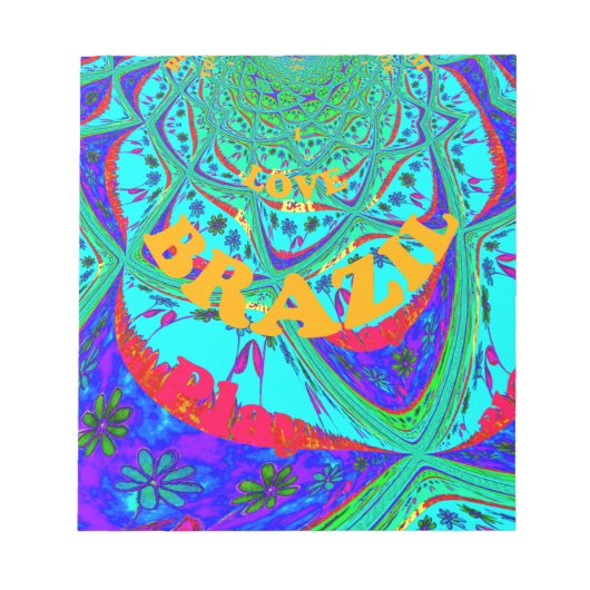 Levendig Bloemenpatroon: Braziliaanse eerbetoon Ee Notitieblok (Voorkant)