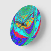 Levendig Bloemenpatroon: Braziliaanse eerbetoon Ee Ronde Klok (Hoek)