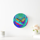 Levendig Bloemenpatroon: Braziliaanse eerbetoon Ee Ronde Klok (Huis)