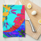 Levendig Bloemenpatroon: Braziliaanse eerbetoon Ee Theedoek (Quarter Fold)