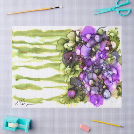 Levendig bloementissuepapier tissuepapier (Craft)