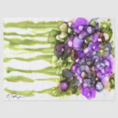 Levendig bloementissuepapier tissuepapier (Voorkant)