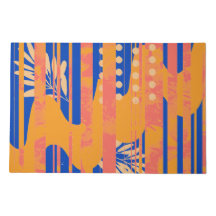 Levendig bloemig en geometrisch ontwerp