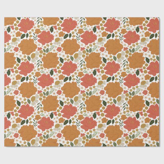 Levendig Bloemmengsel Cadeaupapier (Vlak)