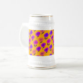 Levendig Bloemmotief Bierpul (Voorkant links)