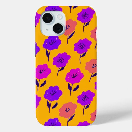 Levendig Bloemmotief Case-Mate iPhone Case (Achterkant)