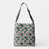 Levendig bloemmotief crossbody tas (Achterkant)