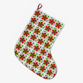 Levendig Bloemmotief Grote Kerstsok (Voorkant (Hangend))