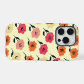 Levendig Bloemmotief iPhone Hoesje (Achterkant horizontaal)