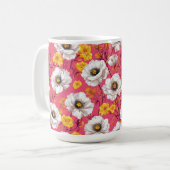 Levendig bloemmotief koffiemok (Voorkant links)