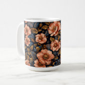 Levendig bloemmotief koffiemok (Voorkant links)
