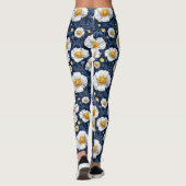 Levendig bloemmotief leggings (Achterkant)
