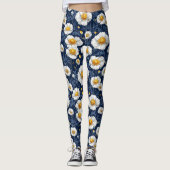 Levendig bloemmotief leggings (Voorkant)