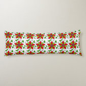 Levendig Bloemmotief Lichaamskussen (Achterkant)