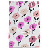 Levendig Bloemmotief Medium Cadeauzakje (Achterkant)