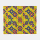 Levendig bloemontwerp voor dekens en beddengoed (Voorkant (Horizontaal))