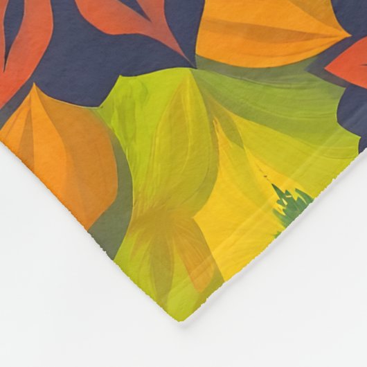 Levendig bloemontwerp voor dekens en beddengoed (Hoek)