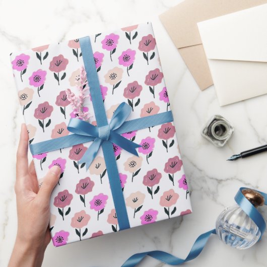 Levendig bloempatroon cadeaupapier (Geschenken)