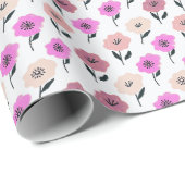 Levendig bloempatroon cadeaupapier (Rol Hoek)