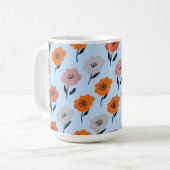 Levendig bloempatroon koffiemok (Voorkant links)