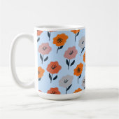 Levendig bloempatroon koffiemok (Links)