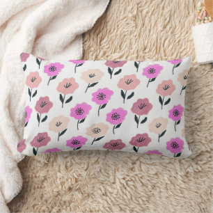 Levendig bloempatroon kussen