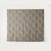 Levendig bloempatroon met gele madeliefjes wandkleed (Voorkant (horizontaal))