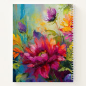 Levendig Bloemschilderij Spiraal Notitieboek (Achterkant)