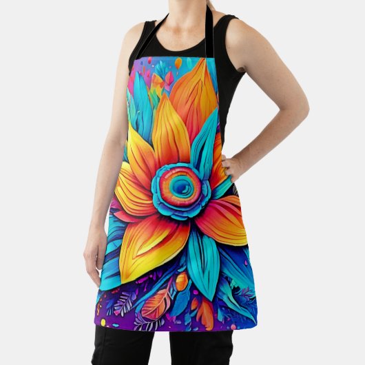 Levendig bloemwerk schort (Insitu)