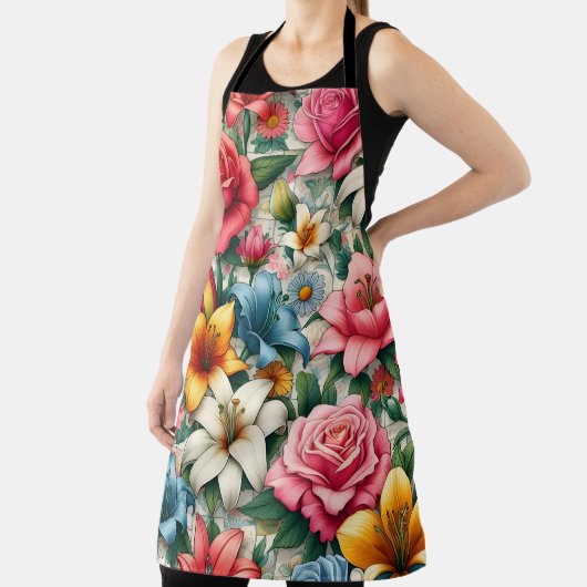 Levendig Bloom Bloemen Schort (Insitu)