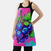 Levendig Blueberry-kunstwerk Schort (Insitu)