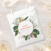 Levendig Blush Boho Tropisch Bloemen Vrijgezellenf Bedankzakje (Geknipt)