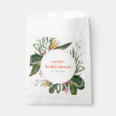 Levendig Blush Boho Tropisch Bloemen Vrijgezellenf Bedankzakje (Voorkant)